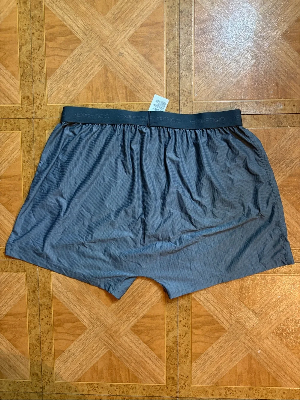 Exofficio Men's Boxer Briefs Grey Nylon BNWT Sz M